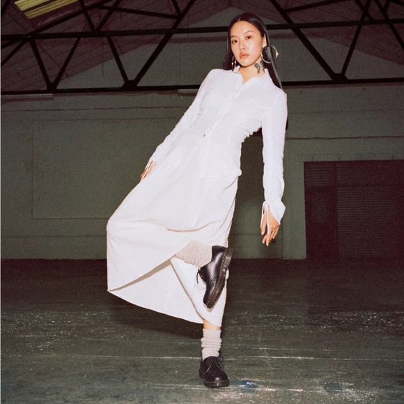 DR. MARTENS 1461 NAPPA LEATHER OXFORD SHOES - Picture 6 of 13